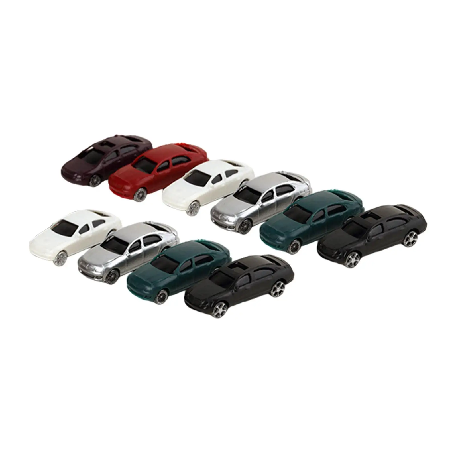1 150 N Scale Mini Model Car Toys Painted PP Plastic Vehicles for Architectural Layout Projects