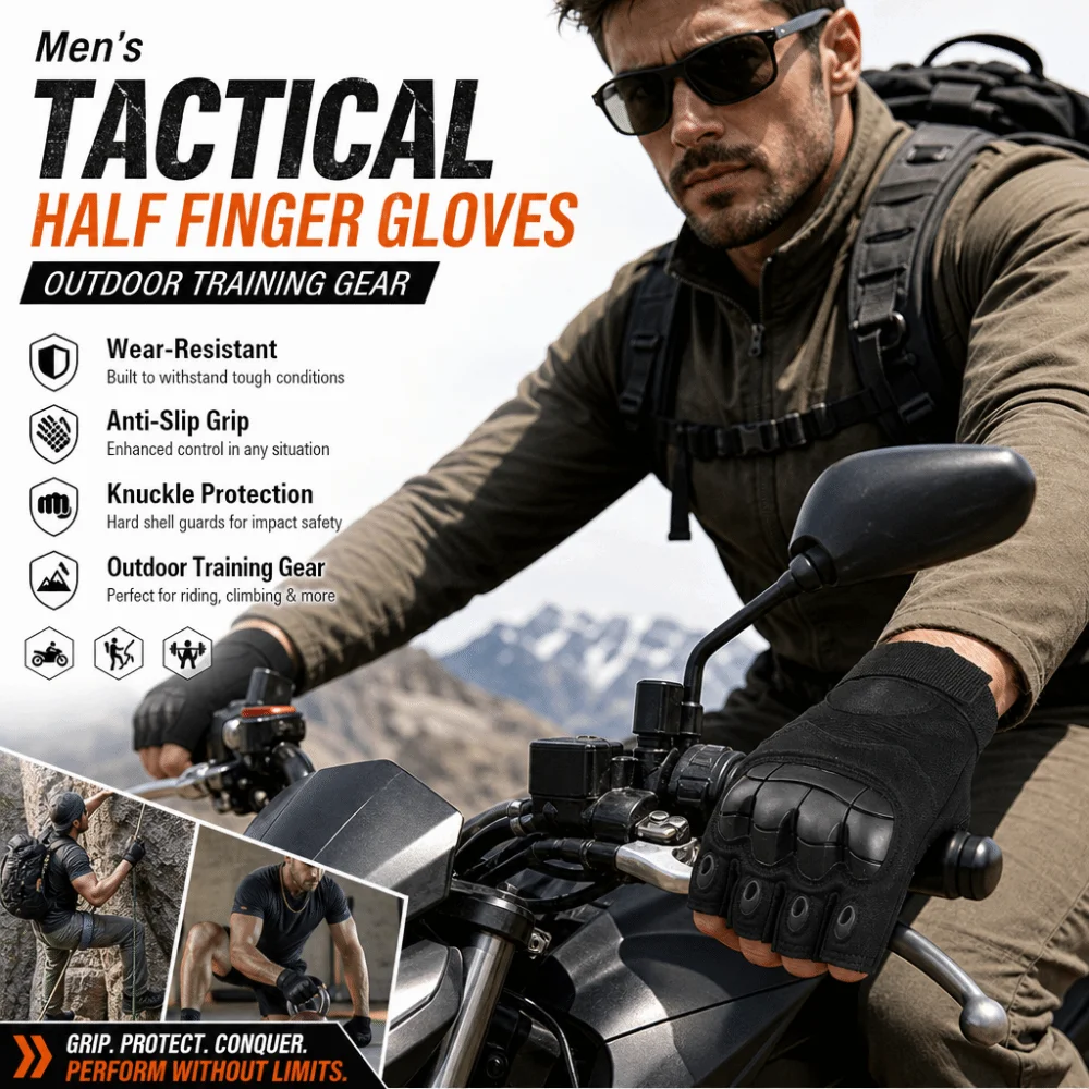 Luvas de Motocicleta Sem Dedos - Motorcycle Glove Knuckle avaliação e preço