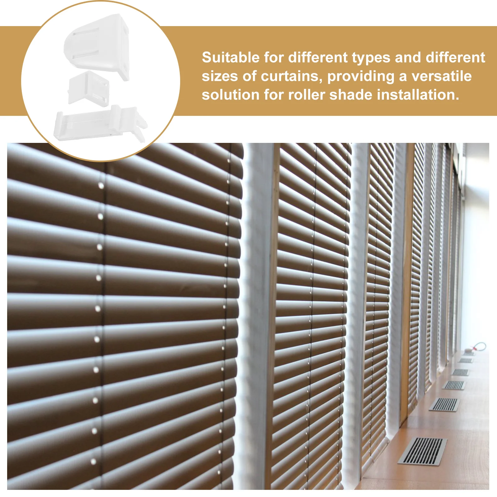 

10Sets Curtain Repair Accessories Kit for Roller Blind Installation No Tools Needed Multiple Combinations Economical Fixing