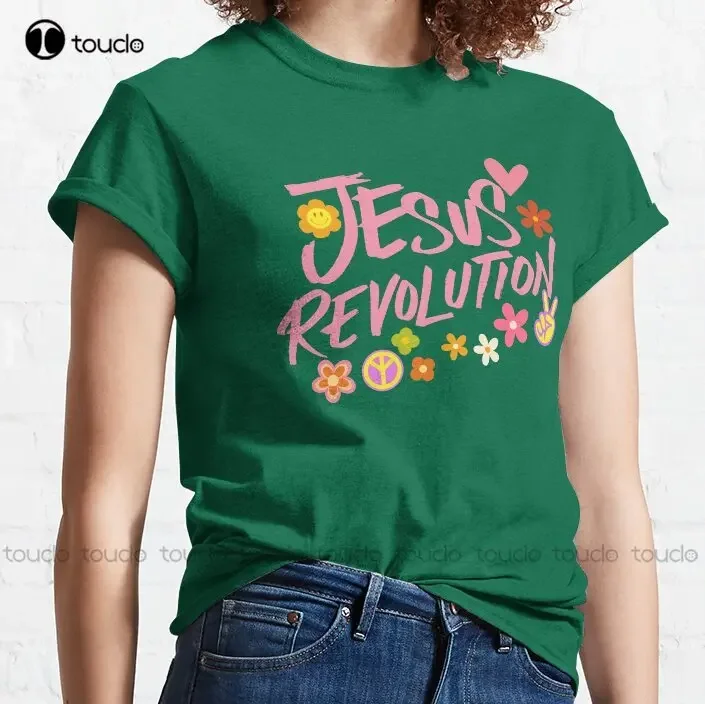 Jesus Revolution 60S Design Trending T-Shirt Birthday Shirt Printed Tee Custom Aldult Teen Unisex Digital Printing Tee Shirts