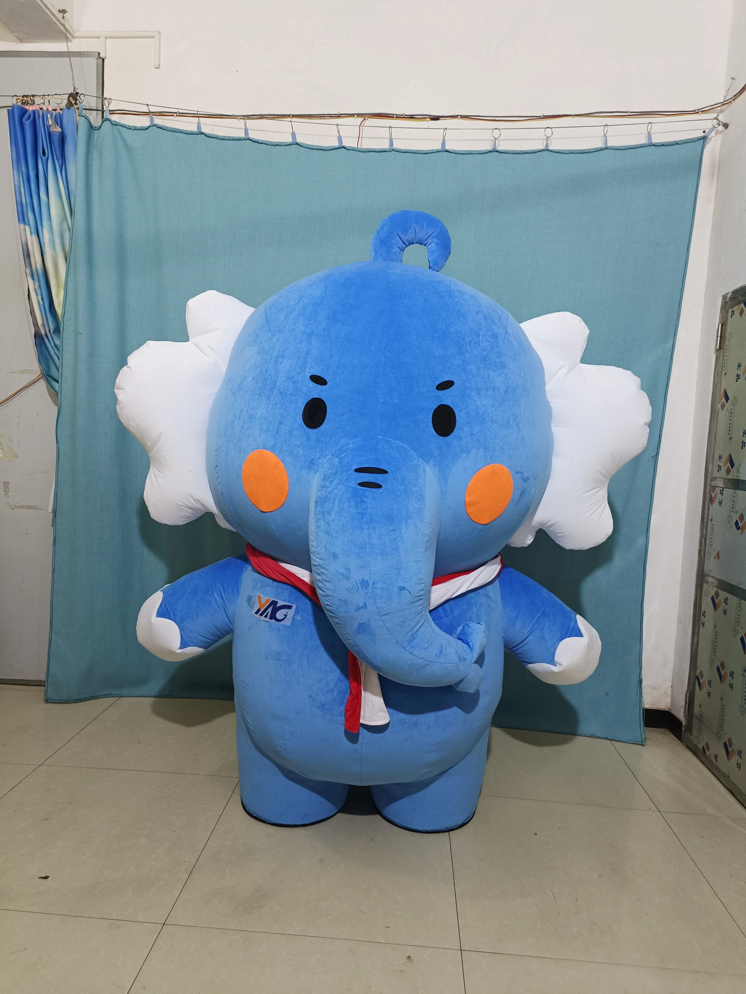 Giant Flying Elephant Inflatable Mascot Costume for Advertising Event Cospaly Adult Mascot Costume Cartoon Anime Halloween Suit