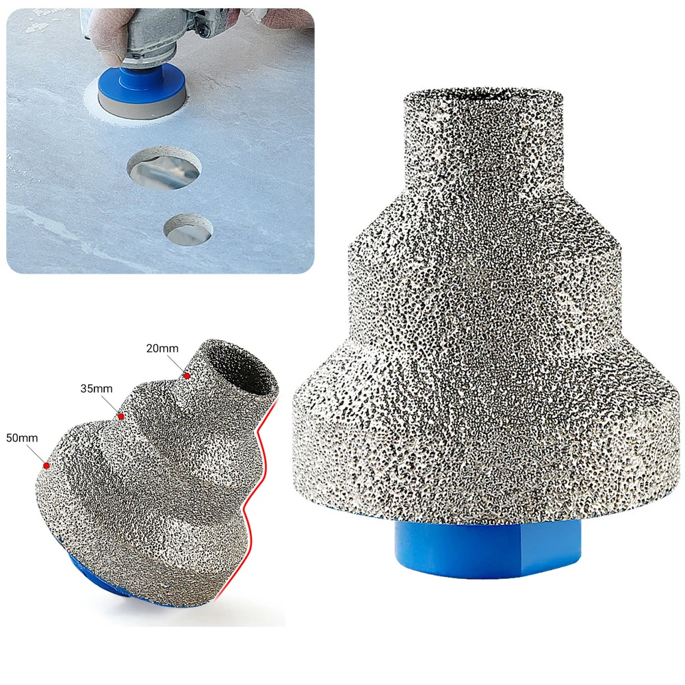 

M10 Chamfer Core Drill Bit Enlarged Hole Beveling Grinding Tools 20-35-50mm Pagoda Drill Bit For Granite Marble Tiles Stone