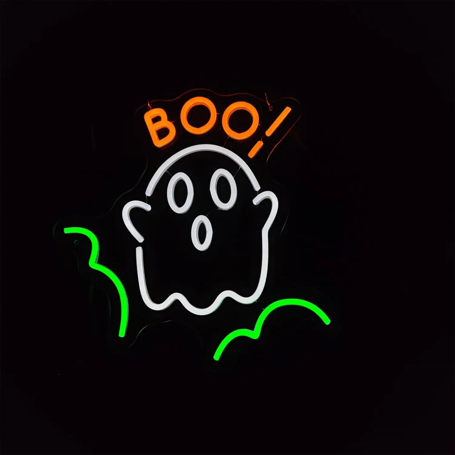 Ghost BOO Neon Signs, USB Powered LED Neon light Signs, for Halloween, bedroom, bar, shop, room decoration, gifts