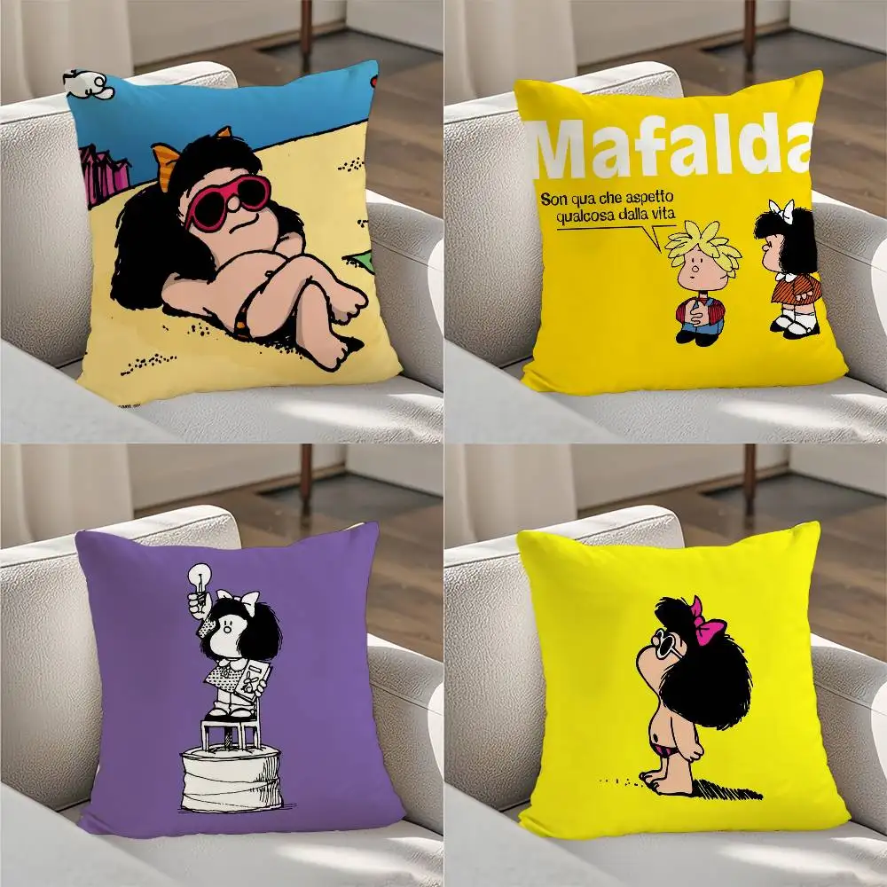 

Mafalda Pillow Case Luxury Double-sided For Car Pillows 45x45 Cushions Cover Home And Decoration Sofa Pillowcase 50x50