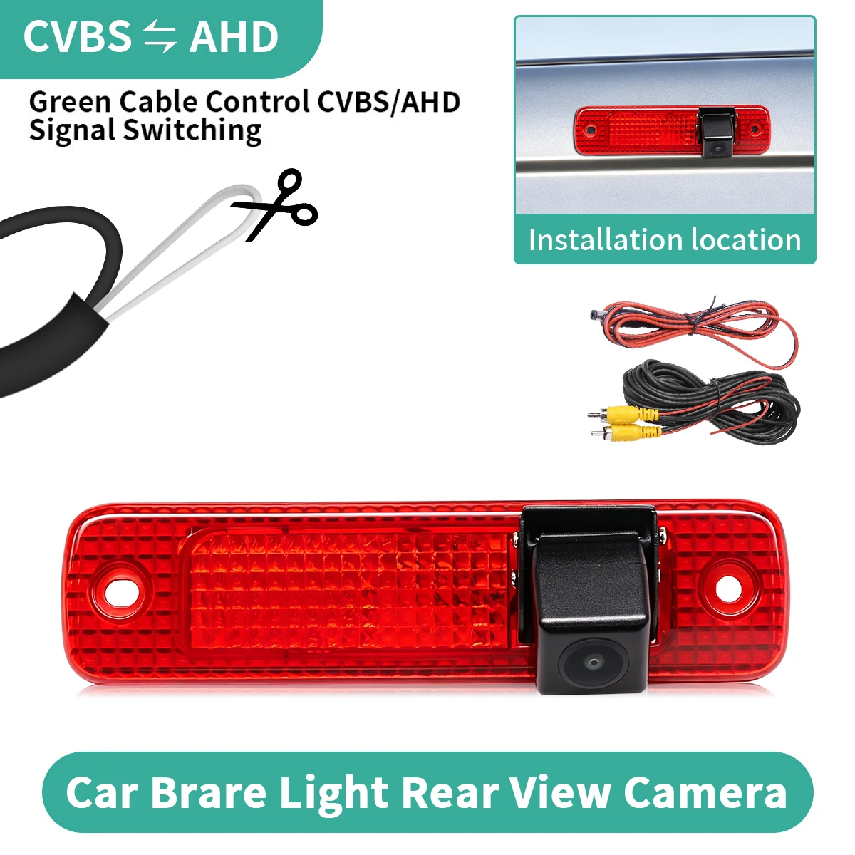 AHD Car Brake Light Rear View Backup Camera Waterproof Wide Angle Parking Assistance For Ford Transit MK7 2006-2013