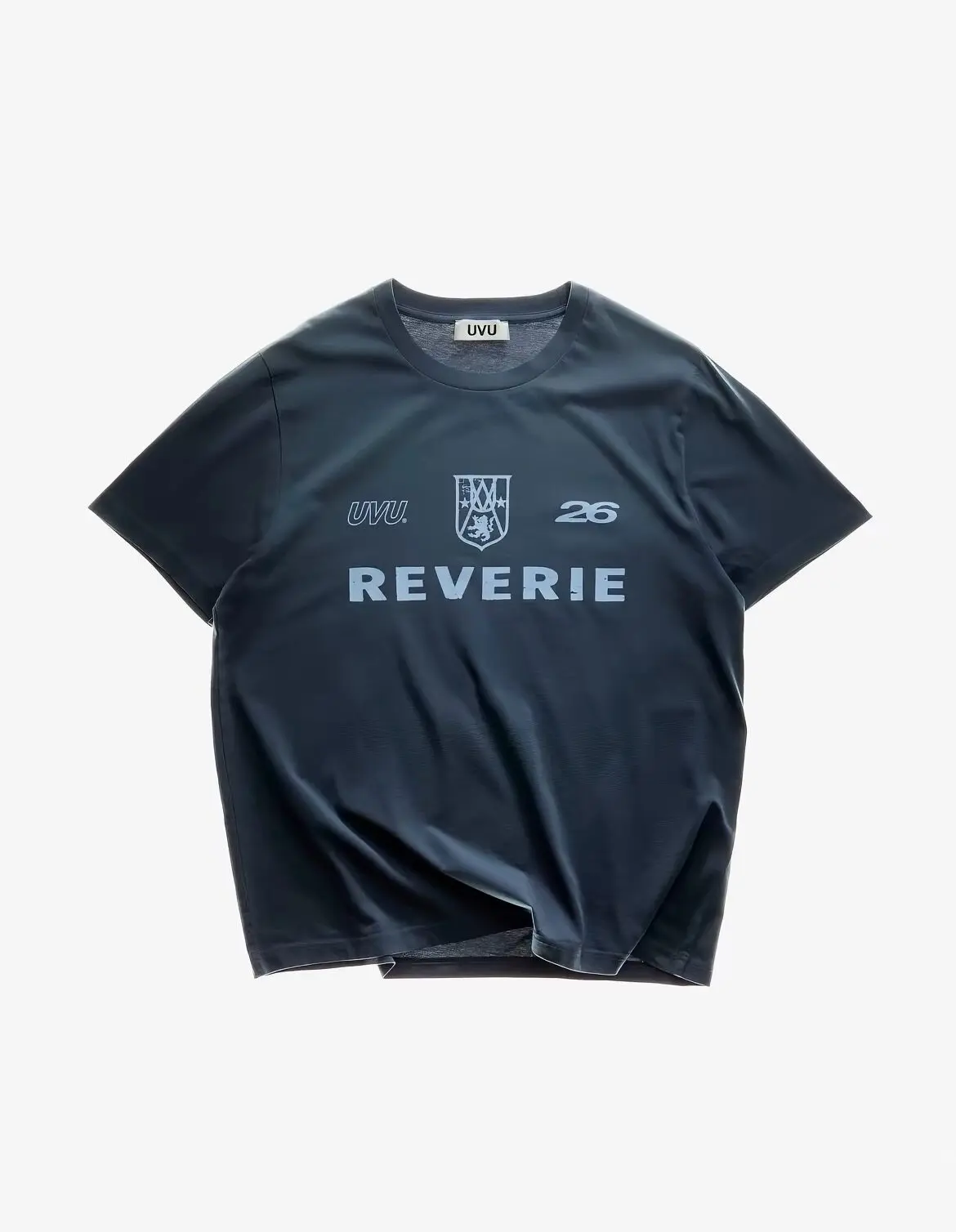 UVU 26SS REVERIE Fantasy Series Letter Printed Crew Neck Cotton Light Short Sleeve T-Shirt