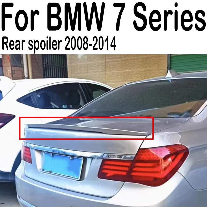 

For BMW 7 Series F01 F02 740i 750i ABS Material Rear Trunk Lid Car Wing Lip Spoiler MP style 2008-2014