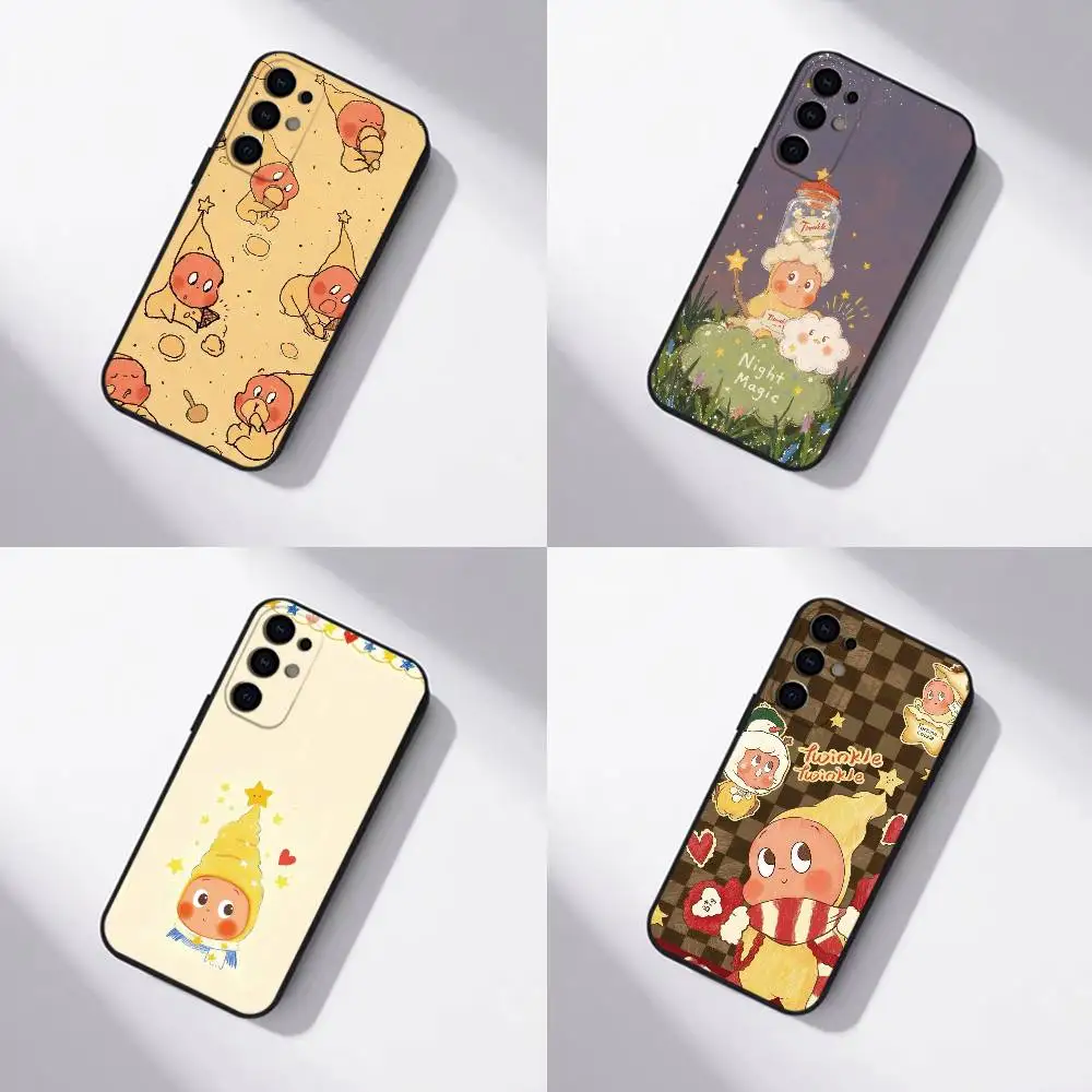 Cute T-Twinkle Twinkle  Phone Case For Samsung S25,S24,S21,S22,S23,S30,Ultra,S20,Plus,Fe,Lite,Note,10,Black Cover