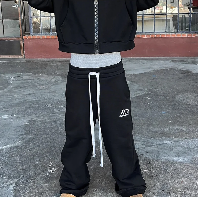 

2025 New Men's Jogging Pants Soft Casual Pants Fitness Men's Fashion Loose High Street Casual Pants In Spring And Autumn