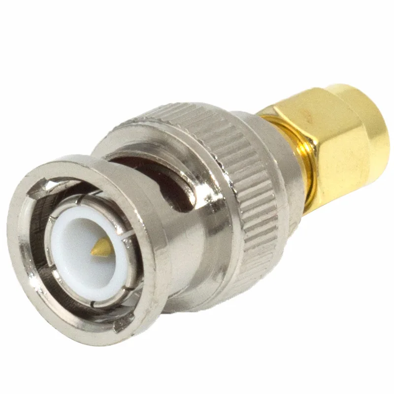 1pc sma männlich zu bnc männlich rf adapter SMA-J/BNC-J walkie-talkie antenne anschluss messing gerade – Detail 3