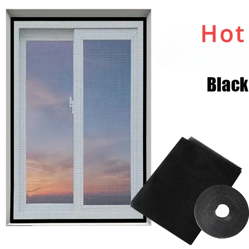 

DIY Mosquito Net Self-adhesive Indoor Anti-insect Fly Screen Curtains Window Net Protections Mesh Home Textile Bed Garden