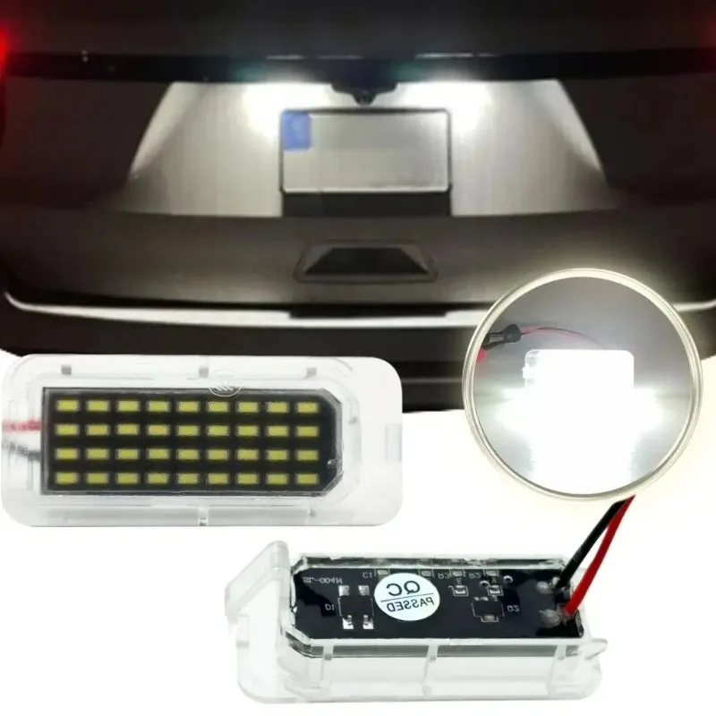 

Hot Selling 2pcs for Ford Fiesta Focus Kuga Mondeo Galaxy Ecosport Ranger Explorer LED License Lamp Number Plate Light