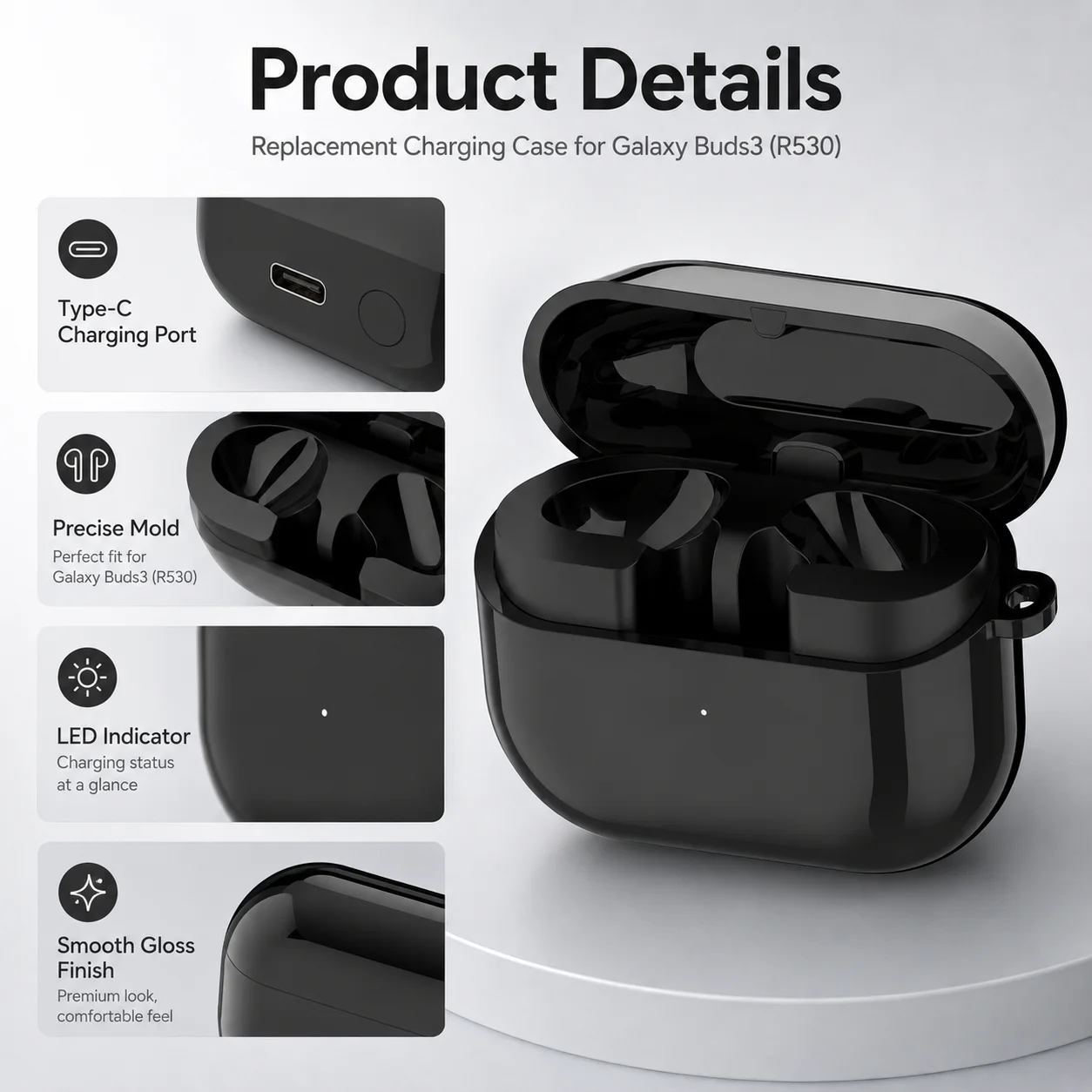 삼성 갤럭시 버즈3 R530 호환 교체용 충전 케이스, - Earbuds Charging Case 리뷰 및 가격