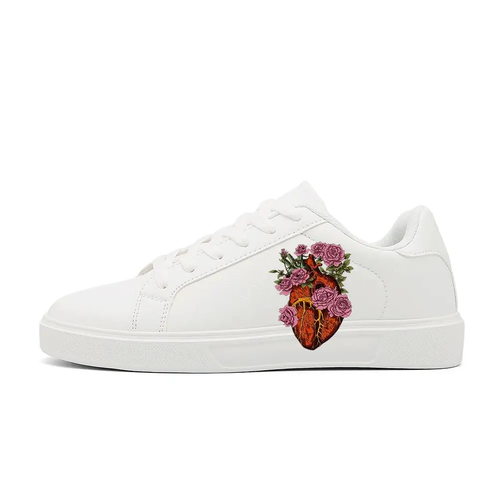 أحذية رياضية شبكية بيضاء منخفضة الرقبة للرجال: قابلة للتنفس - غير قابلة للانزلاق، خفيفة الوزن للارتداء اليومي، أحذية بيضاء جرافيتي مطلية بالرش #2