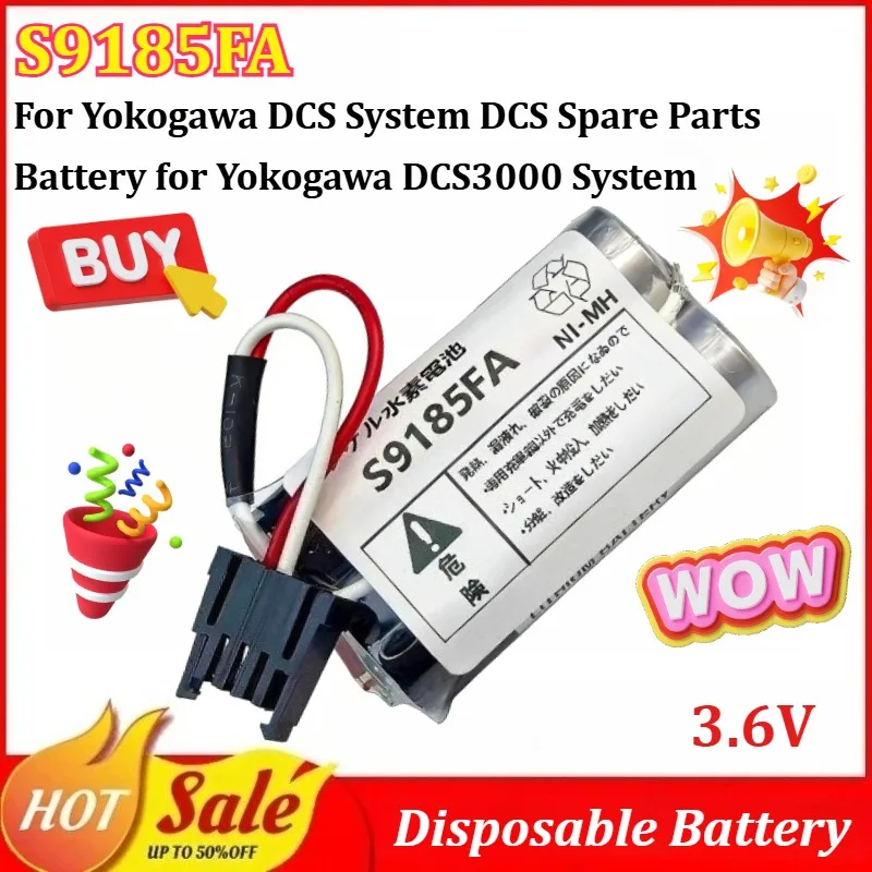 

New S9185FA 3.6V Disposable Battery Packs for Yokogawa DCS System DCS Spare Parts Battery Pack Ni MH Batteries