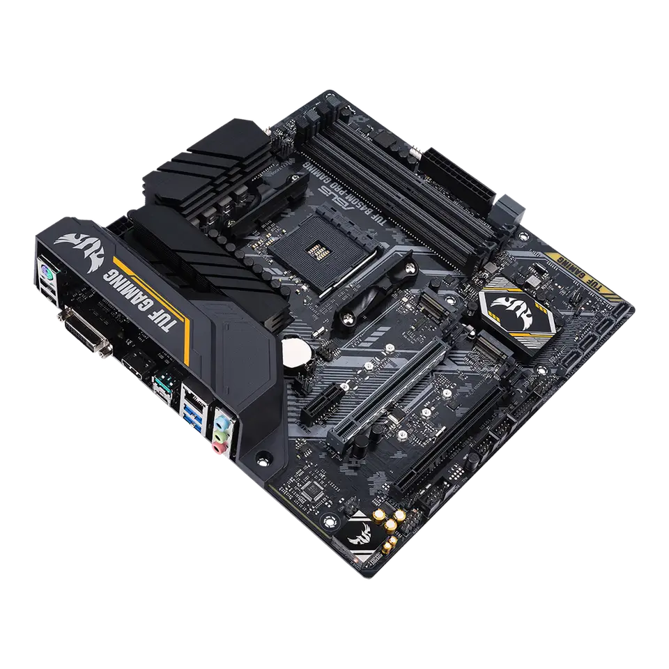 لوحة أم ASUS B450M TUF B450M-PRO GAMING AM4 تدعم معالجات Ryzen 5 5600G و5700 و5300G و3900 و1500، ذاكرة DDR4 64GB، M.2 ATX - 5