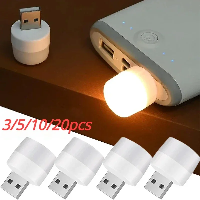 Mini Lamp  Light Lights Portable Plug Lighting Lamps Eye Protective Book Reading Night Bedroom Room Table Desk Indoor