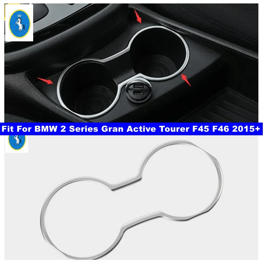 

Car Front Seat Water Cup Holder Frame Cover Trim For BMW 2 Series Gran Active Tourer F45 F46 2015 - 2019 Interior Accessories