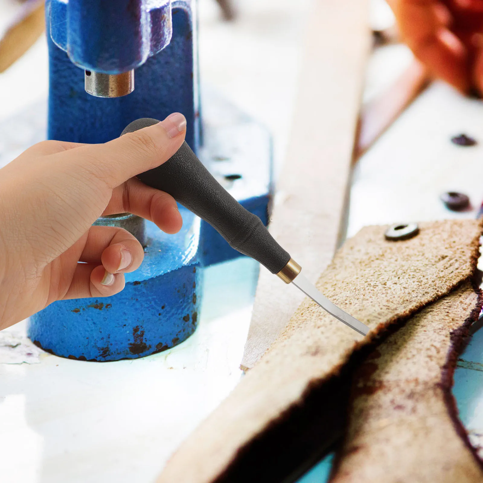 

Flat Sharpening File Stainless Steel Hand File with Anti-Slip Handle for Beveling Leveling and Metal Grinding