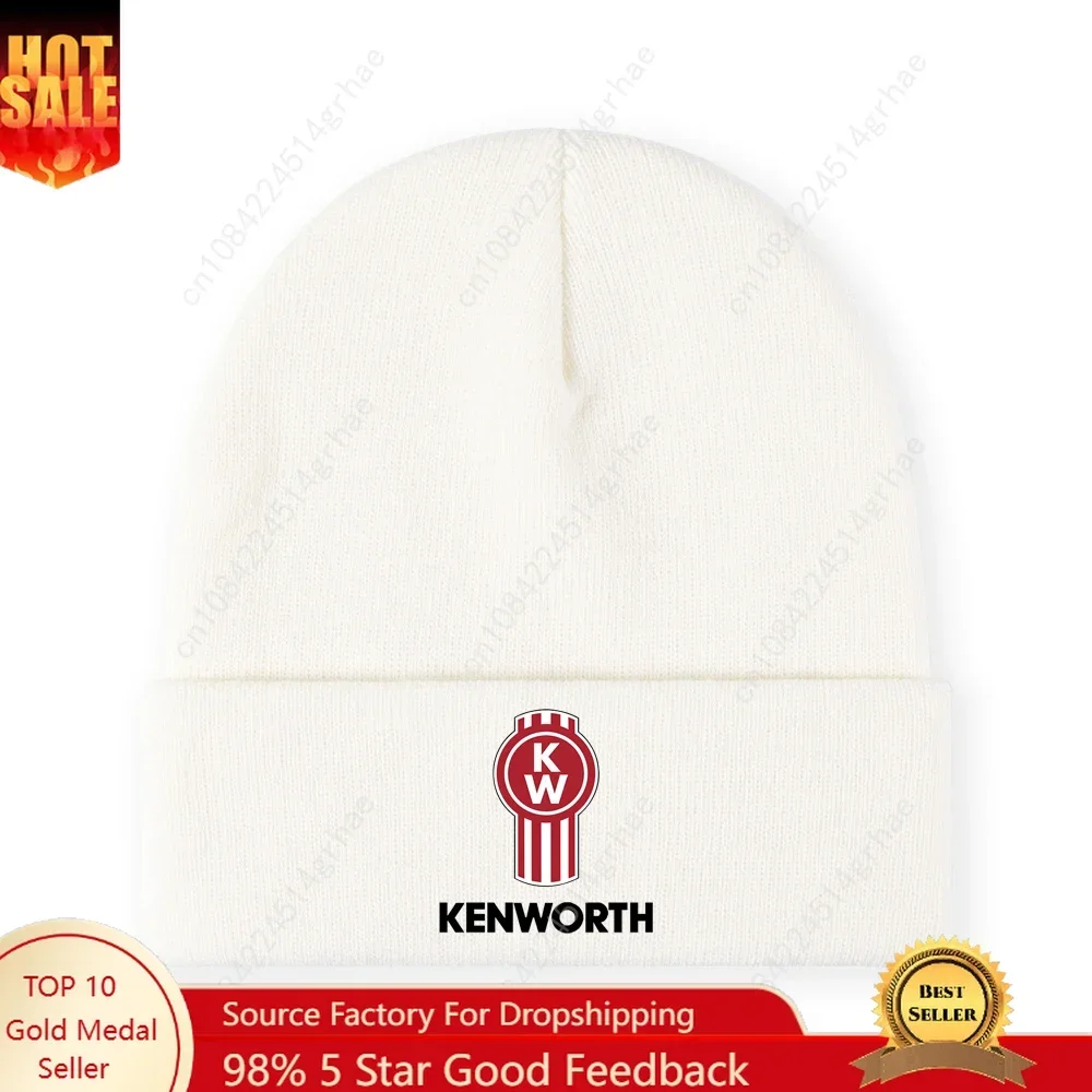 

1pc' KW' Acrylic knitted beanie, outdoor headwear accessory, windproof and warm ski hat, 100% acrylic, slightly elastic