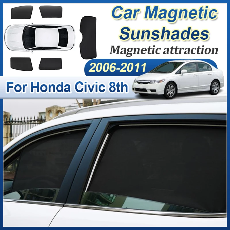 

For Honda Civic 8th 2006 2007 2008 2009 2010 2011 Accessories Window Visor Sunshades Heat Insulation Sun Protection Accessories
