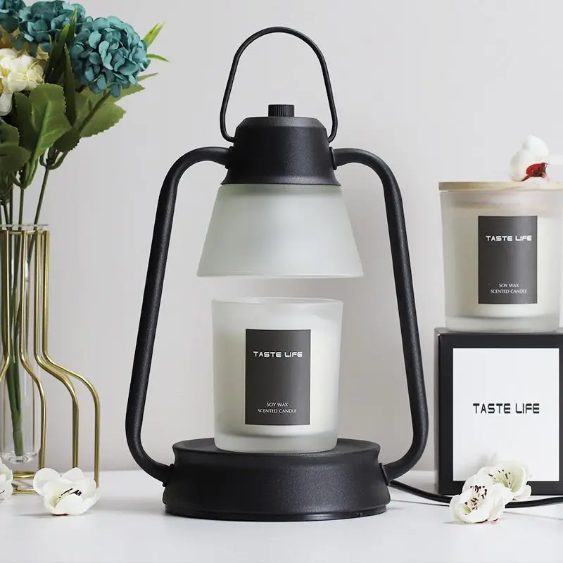 

Aromatherapy wax melting table lamp Fragrance ins style retro romantic bedroom bedside atmosphere timed night light