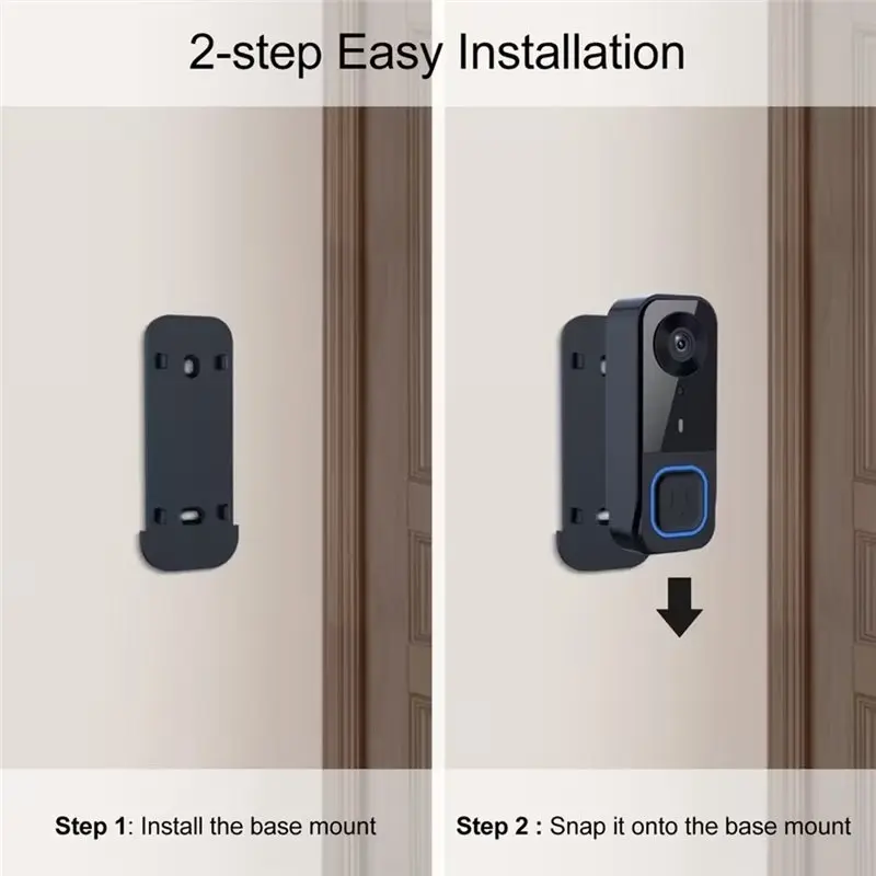 ABWZ-IPS Full-Color Display 720P Visual Door Bell With Motion Detection, Night Vision, Smart Video Doorbell For Home Security