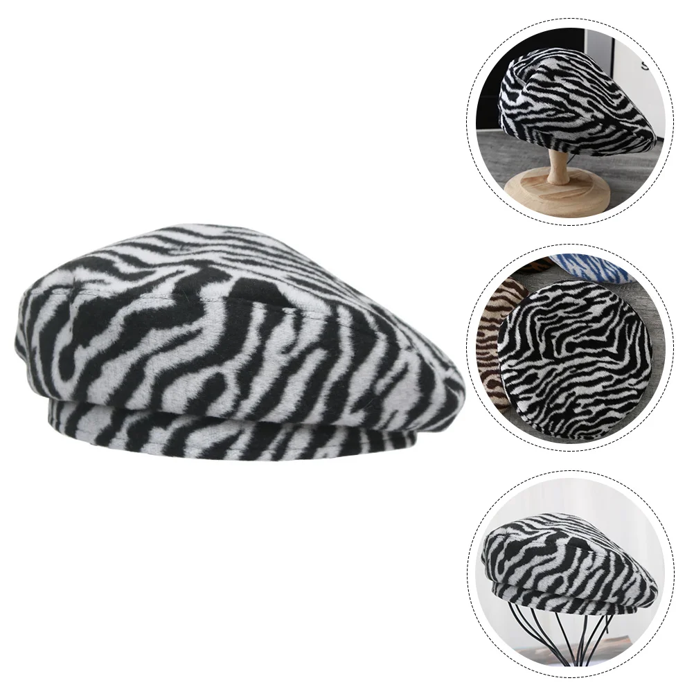 Berets Good-looking Hat Women Warm Female Cap Plush for Hats