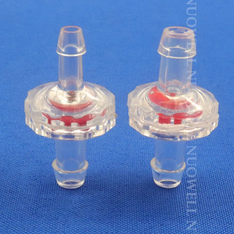 200~5pcs Plastic Air Pump Non-Return Valve Aquarium Fish Tank Soft Hose Barbed Joints One-way Transparent Mini Hose Check Valve