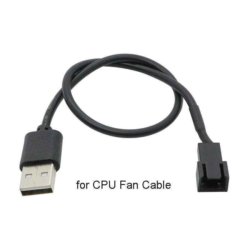 5V USB to 3 PIN Convert Adapter CPU Fan Connect Cable Computer PC Case CPU Power Supply Extend Line 30cm with Switch Wire