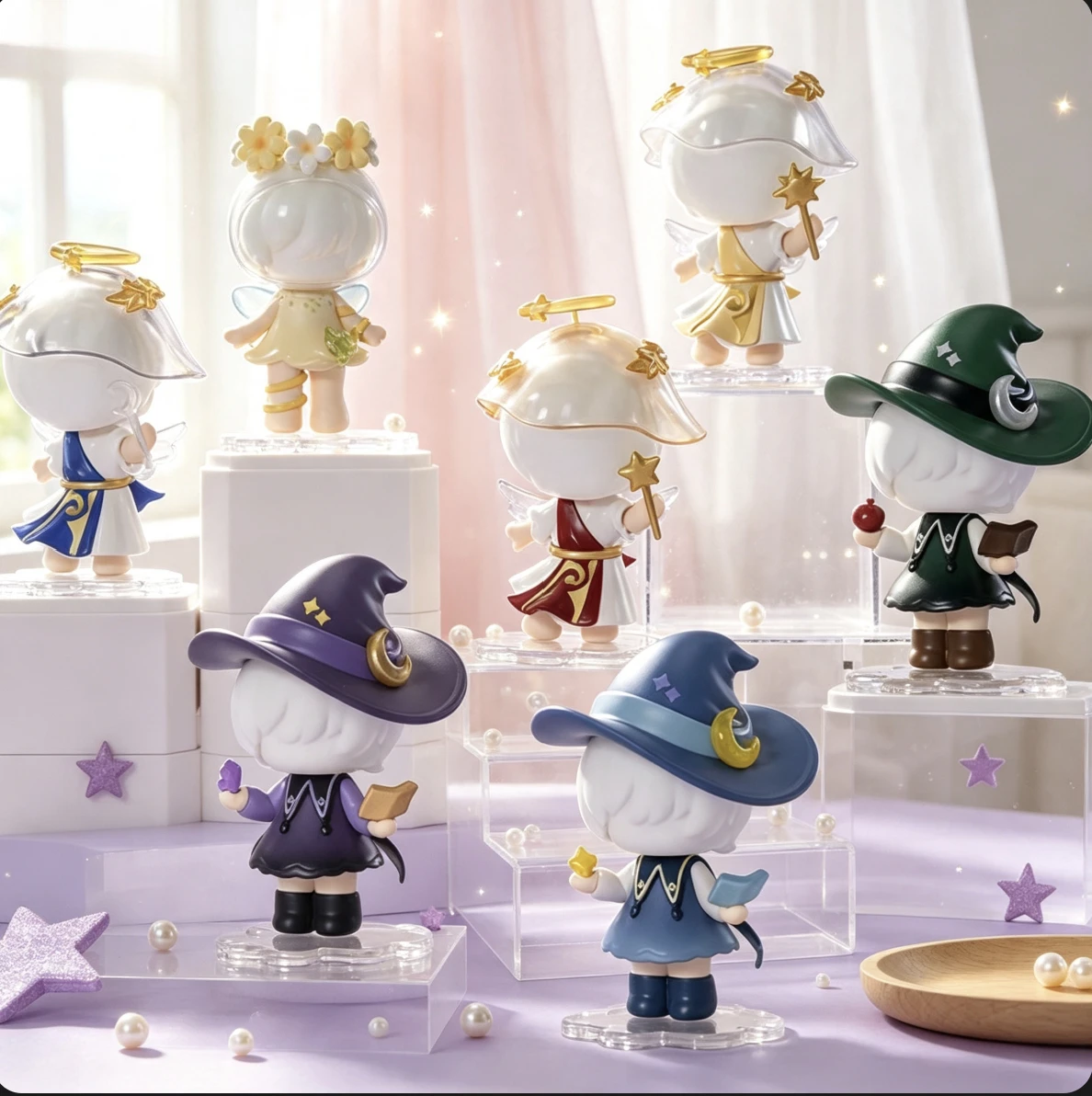 Vol.1 Stackable Replacement‑Parts Gashapon Blind Box Trendy Character Collectible Desktop Display Ornament Surprise Gift