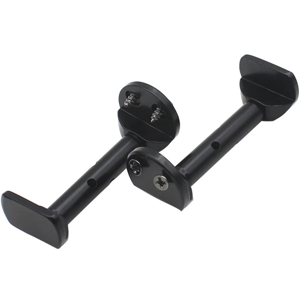 

2 Pcs Cheek Rest Screws Violin Chin for Positive and Negative Black Metal Repair Parts