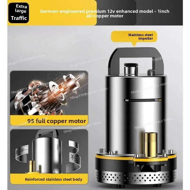 

Небольшой сельскохозяйственный и наружный аварийный погружной насос — базовый водяной насос на батарейках 12–72 В для ежедневного орошения и экстракции воды