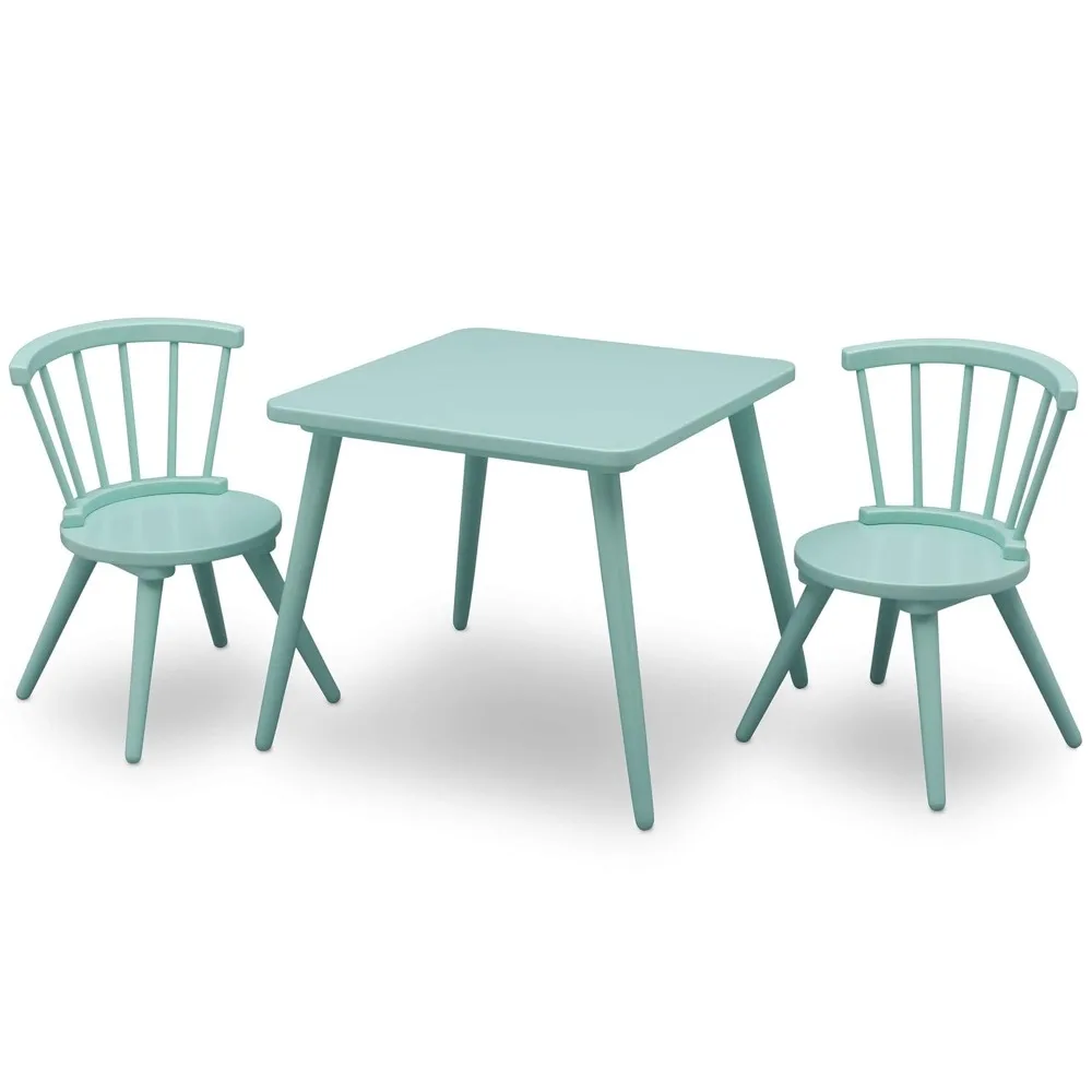 Delta Kinderen Windsor 2 Stoel, 3-delige Set, Aqua