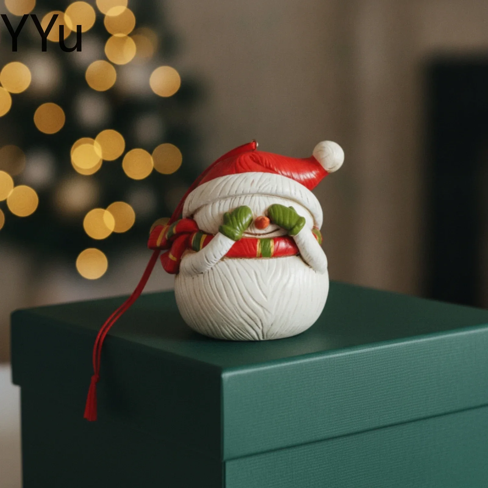 Snowman Ornament with Hanging Loop Cute Snowman Ornament Playful Lightweight for Families, Christmas Tree, Mantel