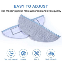FLYY-12PCS Microfiber Mop Pads Kit For Roborock S7 S7maxv S7maxv Plus S8 S8+ T7S T7S Plus Vacuum Cleaner Replacement Parts