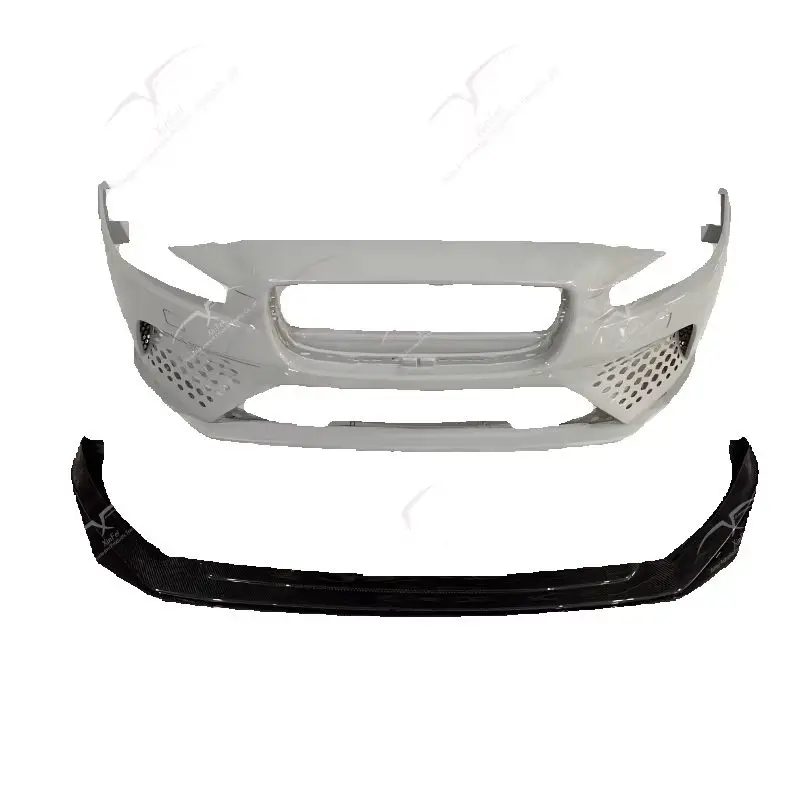 

F bumper For Jaguar XE Front Bumper Front Lip Bright/Matte Black 2015-2020 Half Carbon Fiber Body Kit Decoration Accessories