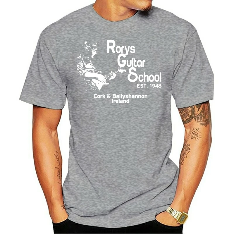 New Rory Gallaghers T Shirt Designs O-Neck Fit Spring Autumn Funny Casual Original Cool Guitar Short Sleeve Shirt