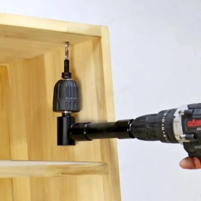 

Electric Drill Cornerer, Right Angle Drill Bit Angle Adapter, Drilling Extension Chuck for Tight Corner Workspace