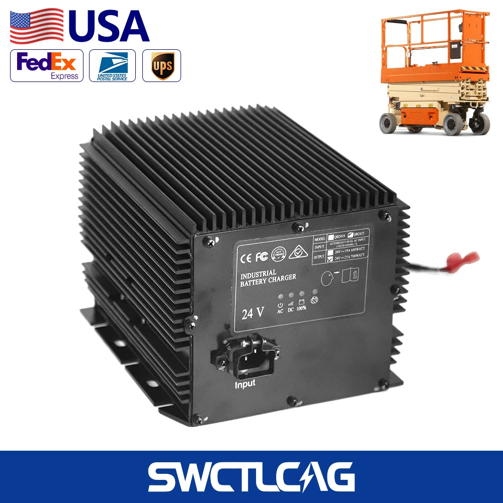 

24V 25A Battery Charger 90799 90712 25890799 25890712 for MEC Slab Scissor Lifts