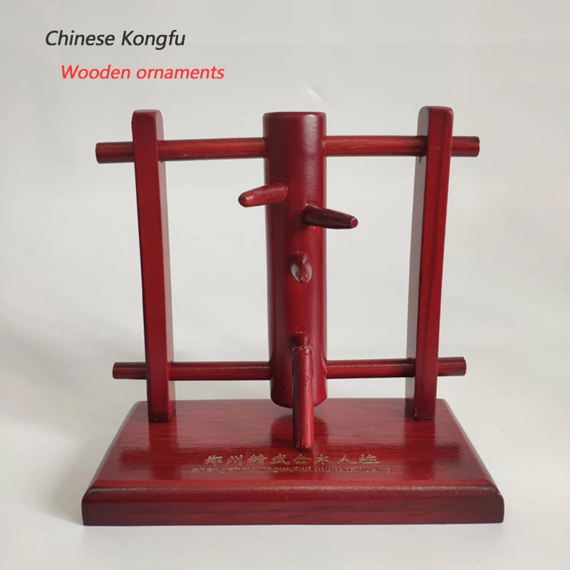 Chinês Kung Fu Boneco De Madeira, Wing Chun, Ornamentos de Arte Marcial, Artes Marciais Decoração, Montagem para Prateleiras de Mesa, Carro