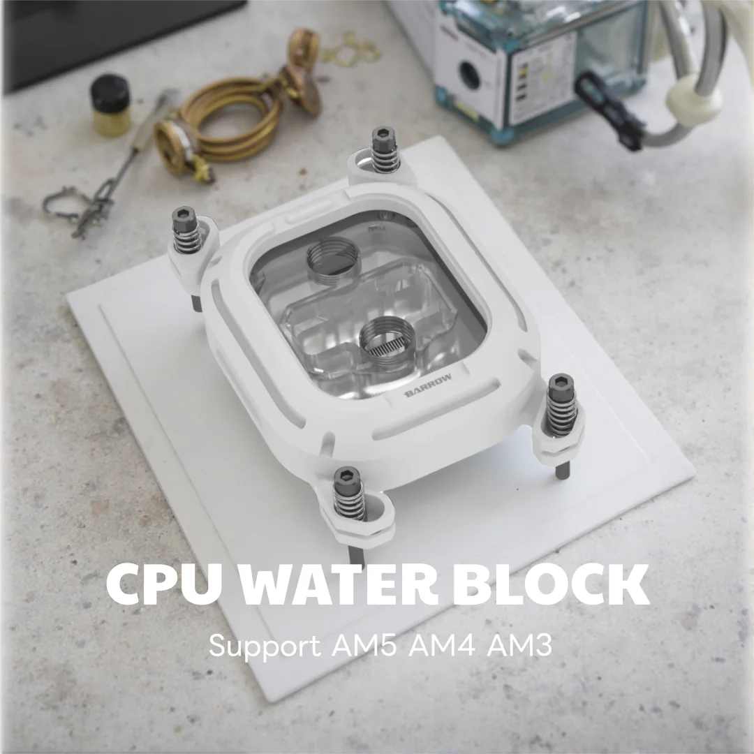 BARROW CPU Water Cooling Block For AMD Platform AM5,AM4 AM3+ FM2 ,G1/4
