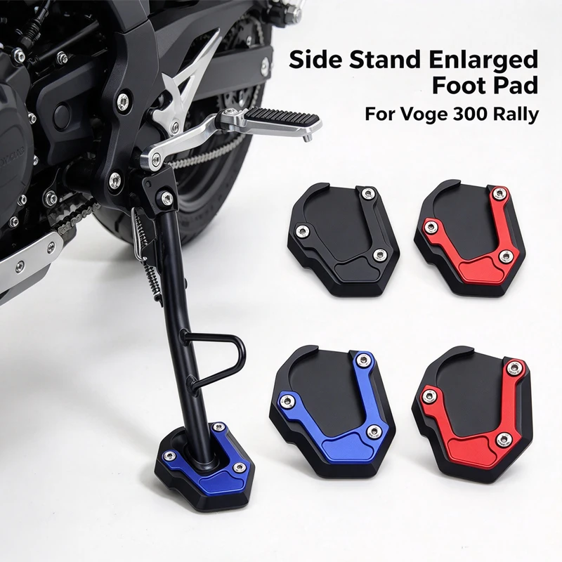 Foot Pad Support Plate For 300GY 300RALLY 300 RALLY Kickstand Extension Plate Side Stand Enlarger Pad Anti-Slip Foot Pad