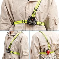 Multifunctional Jogging LED Night Running Light Warning Safety Chest Lamp Durable Strong Highlight Cycling Torch Outdoor