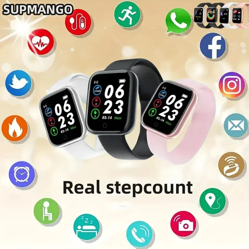 Real Step Count Sports Fashion Smart Watch Multifunctional Men And Women Networking Mobile Phone Music Fitness Sports Watch