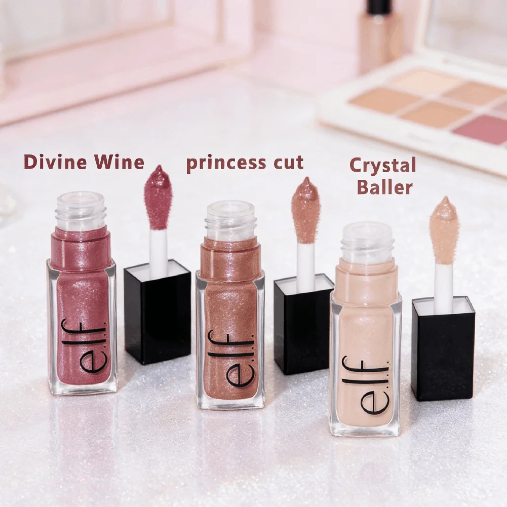 Błyszczyk do ust Shiny Crystal - Długotrwały, lśniący kolor do ust, nawilżający, nieklejący się, bezglutenowy kosmetyk do codziennego makijażu.