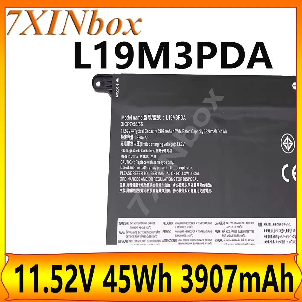 

7XINbox L19M3PDA 11,52 В 45 Втч 3907 мАч Аккумулятор для ноутбука Lenovo ThinkBook 14 15 G2 G3 ITL Series L19D3PDA L19L3PDA L19C3PDA