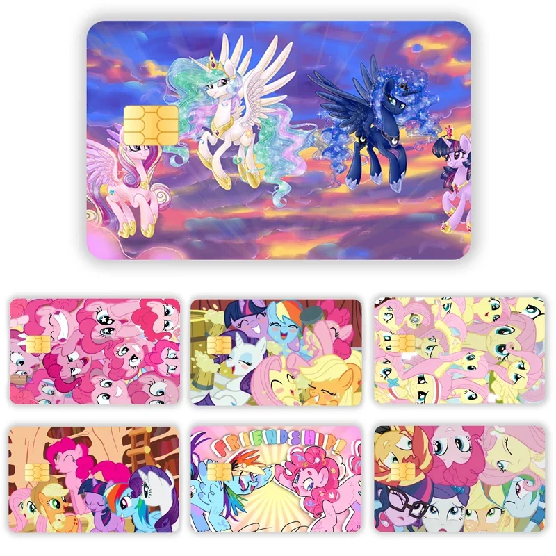 Kawaii Pony Pauli Baby Pvc Rainbow Pony Waterproof Anime Film Tape for Credit Card Debit Card Sticker Decal Gift