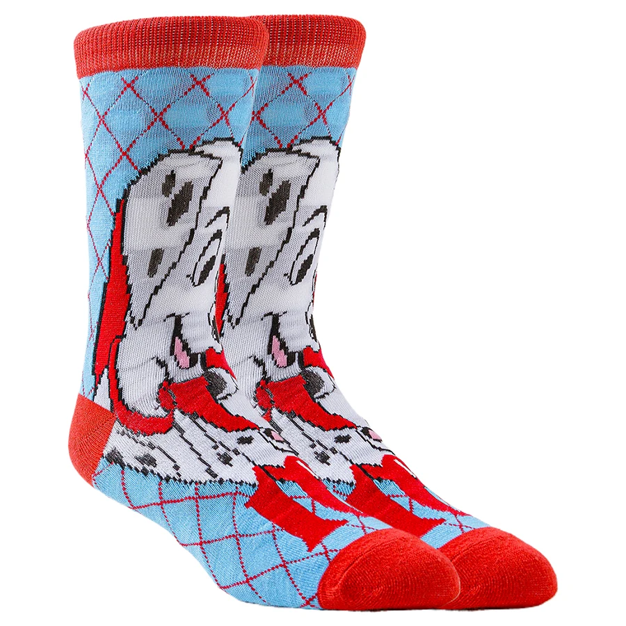 5 ペア男性女性ディズニーアニメソックスヒップホップストリートファッションノベルティおかしいカジュアルクルー漫画