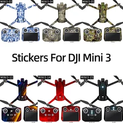 For DJI Mini 3 Drone Body Full Encirclement Stickers RC-N1/RC Remote Control PVC Protective Film Anti-scratch Skins Accessories